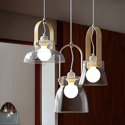Ambient Glow Minimalist Glass Bowl Pendant Light