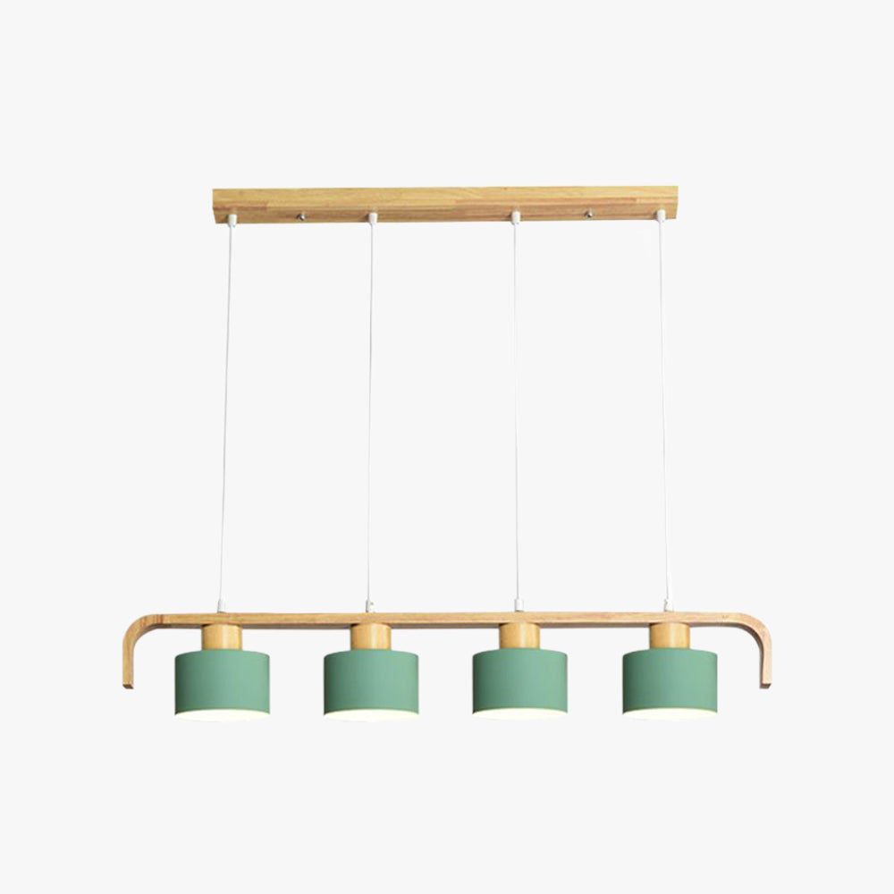 Cylinder Pendant Light Nordic Bamboo Calming Glow