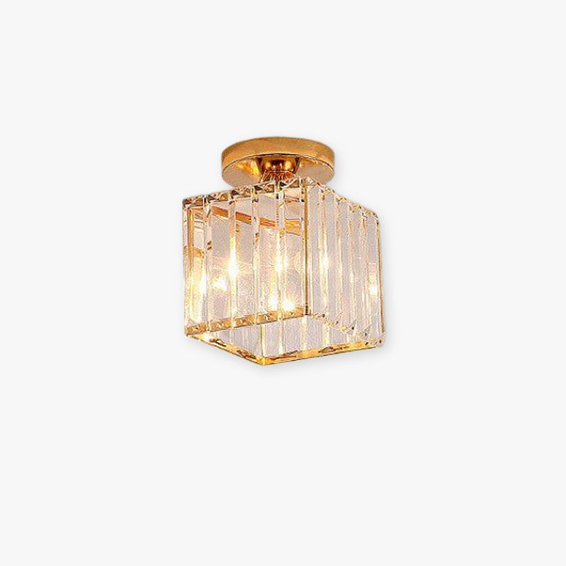 Three Colour Temperatures Crystal Metal Flush Mount Ceiling Light