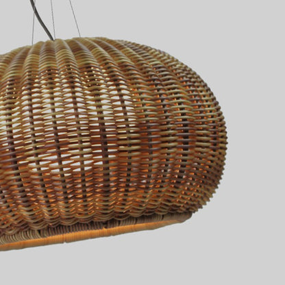Durable Acrylic Core Handcrafted Bamboo Pendant Light