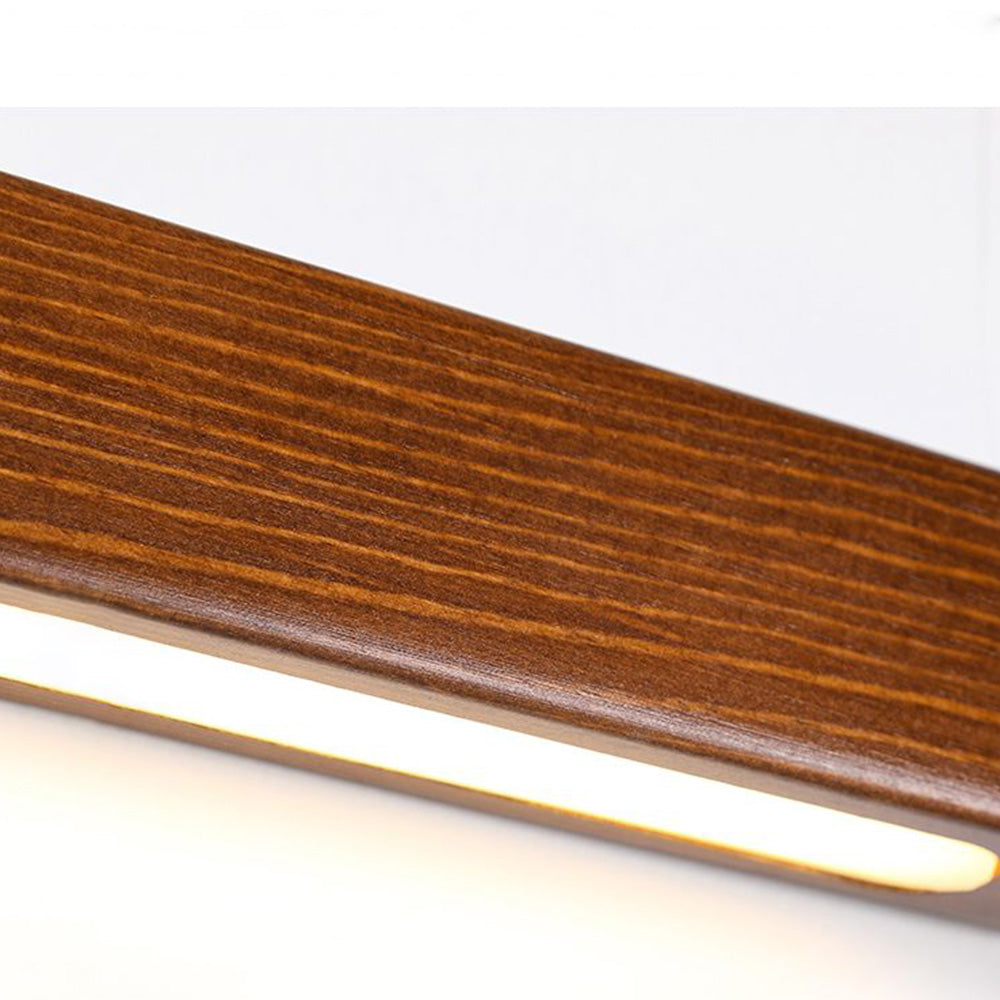 Wall Lamp Linear Wood Natural For Ambience Warm