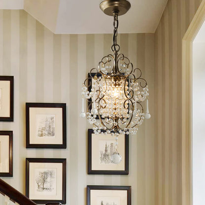 Pendant Light Contemporary Crystal Metal For Bedroom