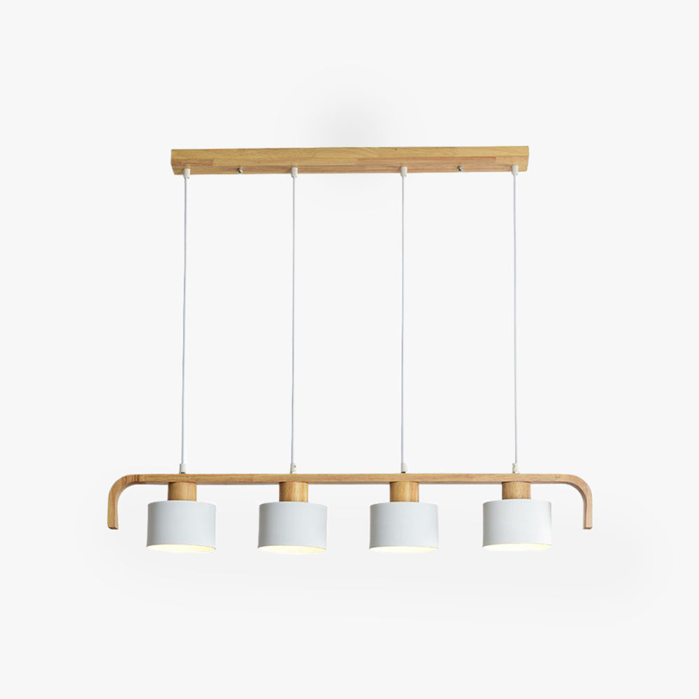 Cylinder Pendant Light Nordic Bamboo Calming Glow