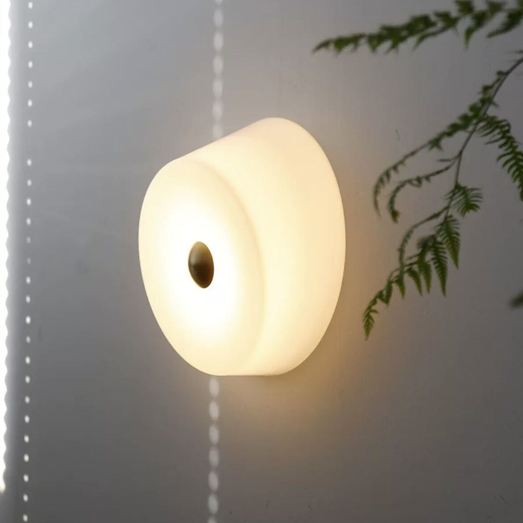 Gold And Silver Finish Glass And Metal Aurora Wall Light For Bedroom
