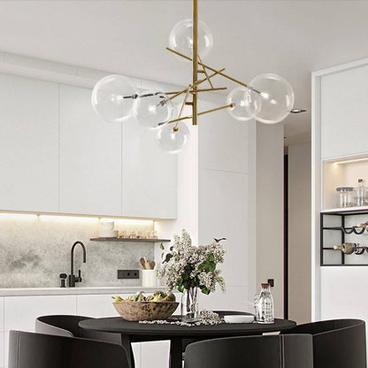 Dining Room Ambient Glow Bubble Branch Glass Pendant Light