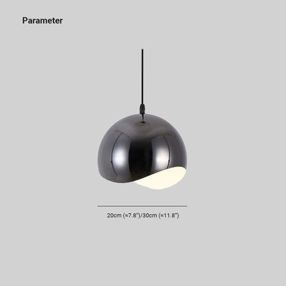 Durable Metal Finish Pendant Light With Nordic Globe