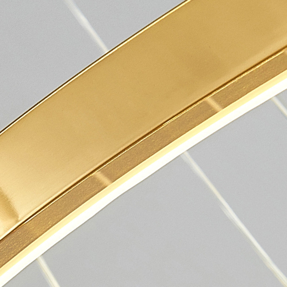 Pendant Light Minimalist Gold Ring For Living Room