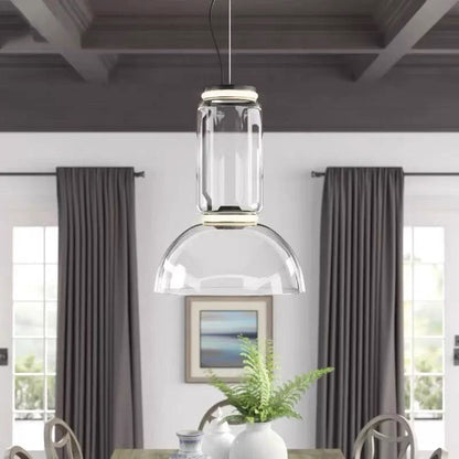 Living Room Ambience Warm White Glass Pendant Light