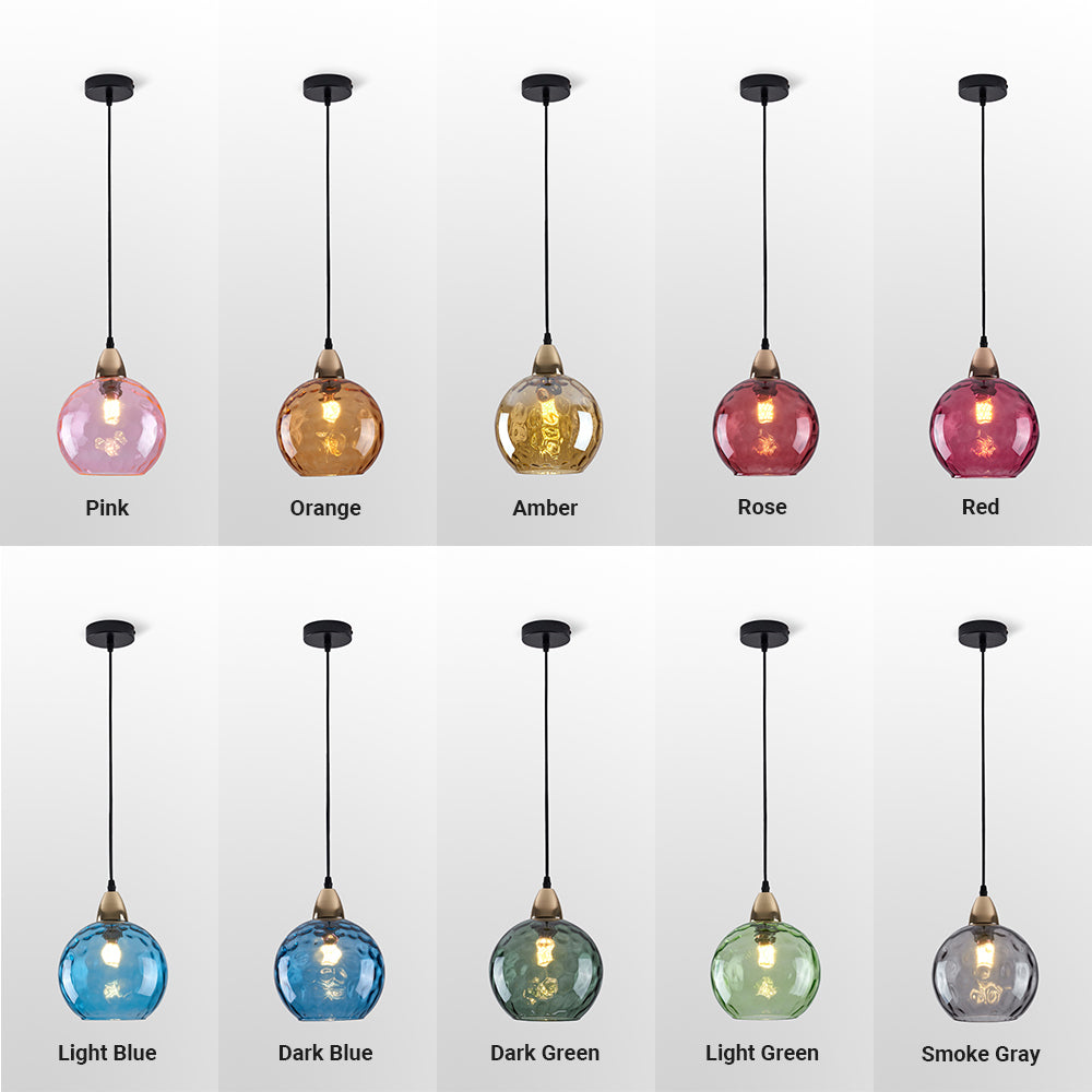 Water Ripple Effect Glass Pendant Light