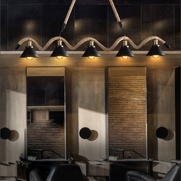 Black Handmade Rustic LED Pendant Light Premium