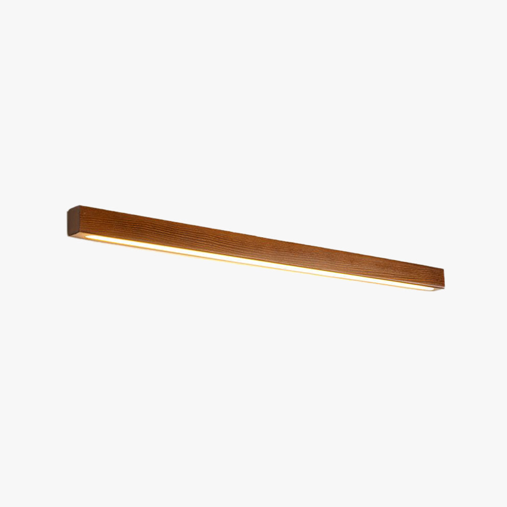 Wall Lamp Linear Wood Natural For Ambience Warm