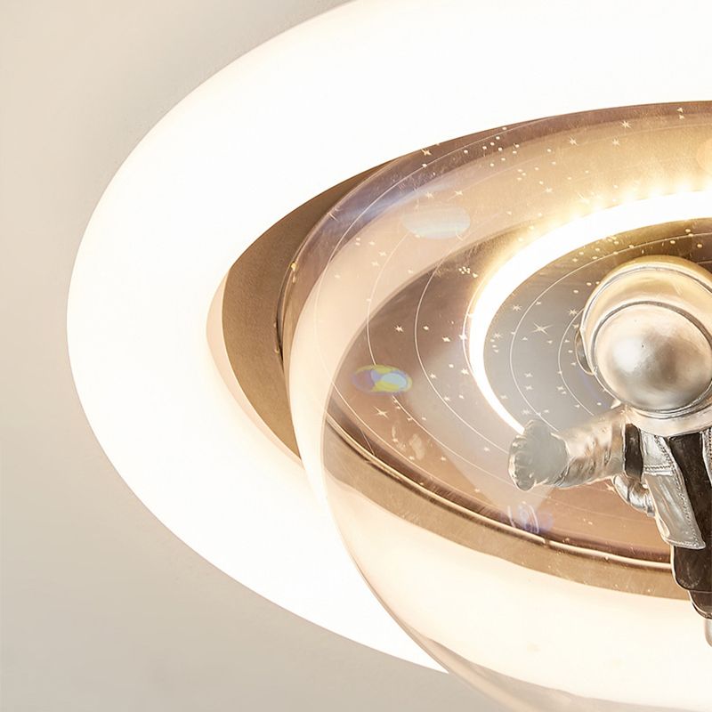 Astronaut Nebula Luna Ceiling Light Dimmable Flush Mount Galaxy