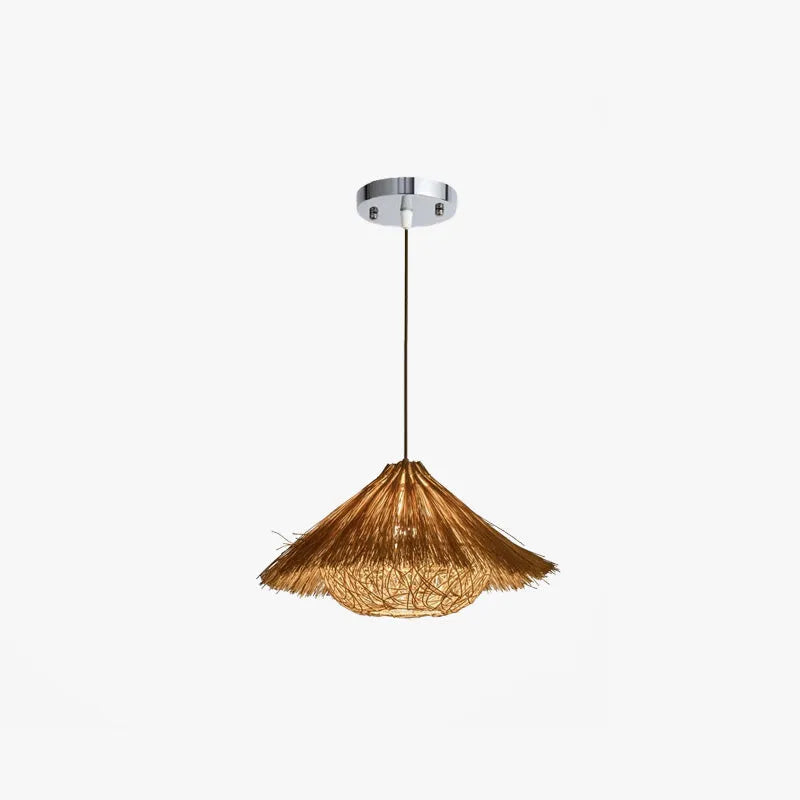 Ambient Living Spaces Rattan Handwoven Pendant Light