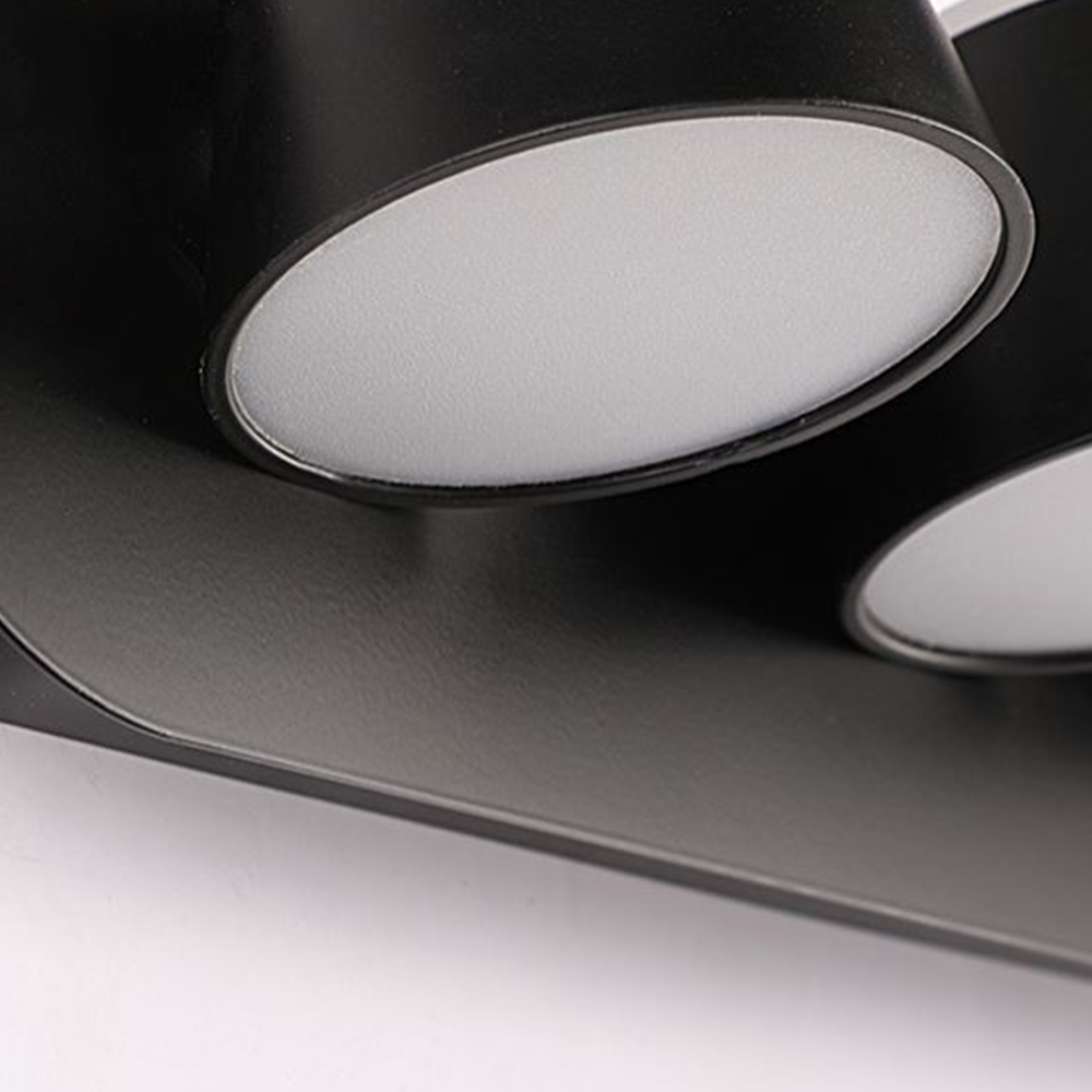 Black Matte Cylindrical Front Mirror Wall Light
