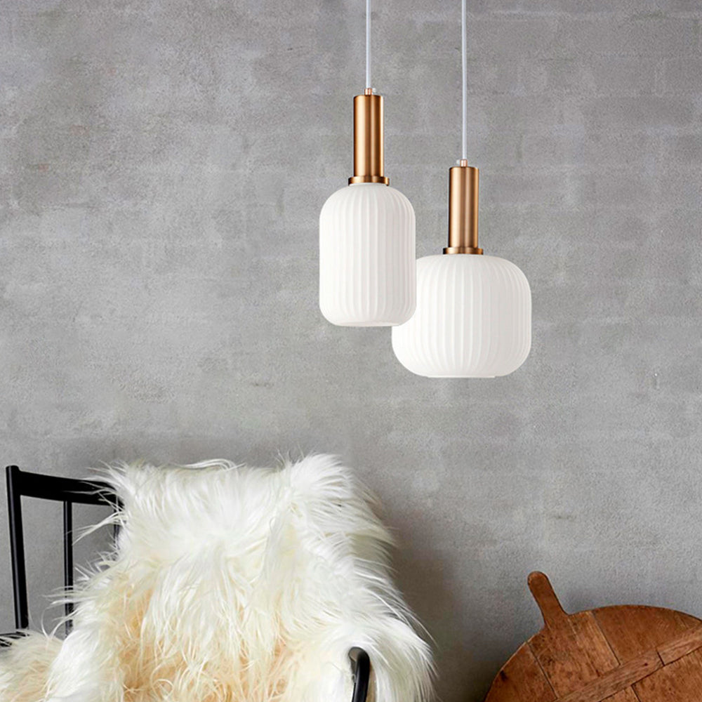 Soft Warm White Glow Bubble Glass Pendant Light