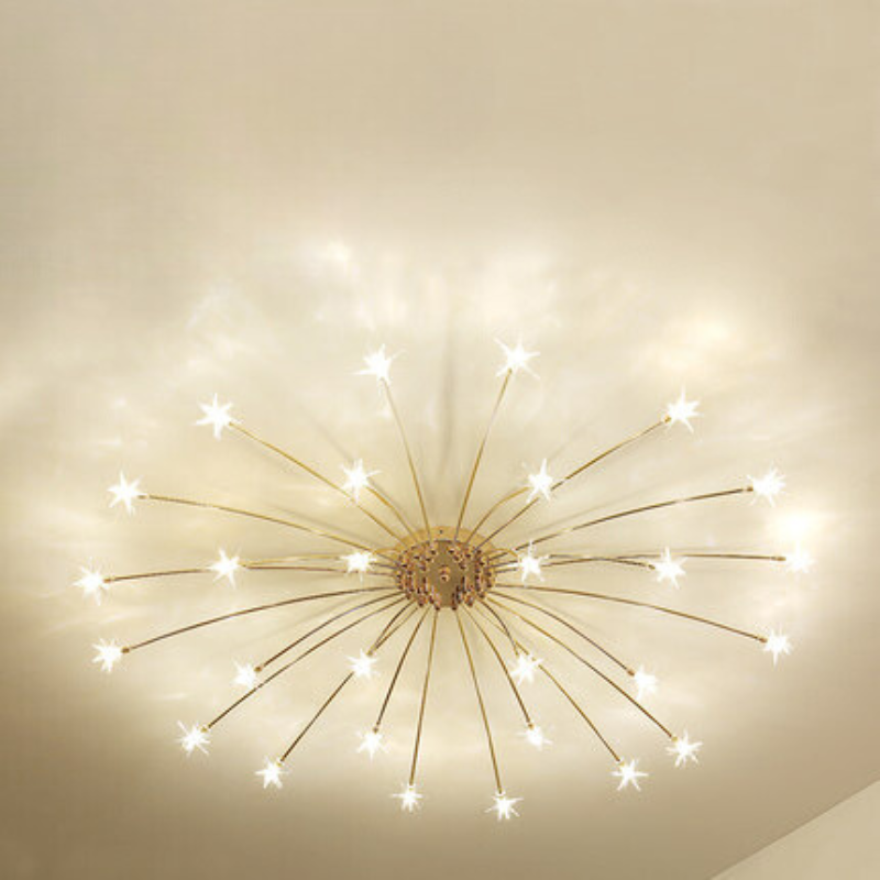 Flush Mount Ceiling Light Aurora Starry Art Deco