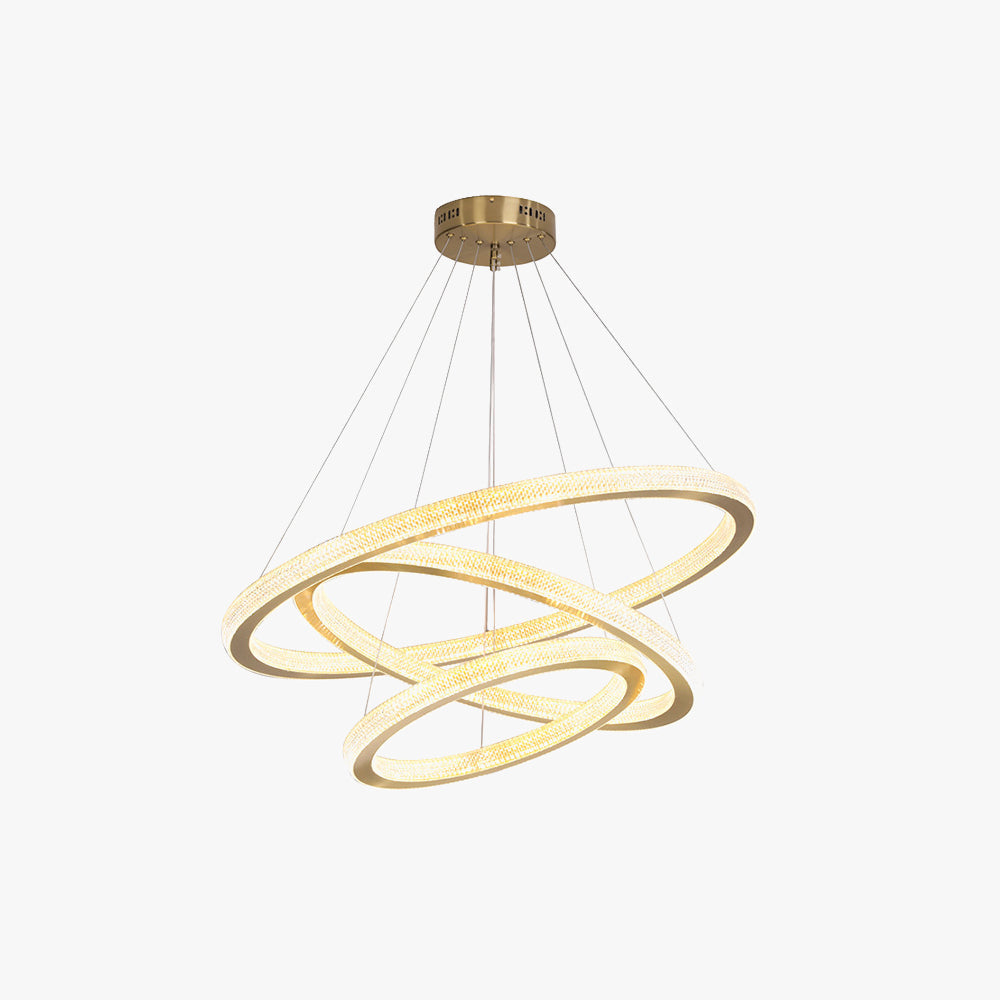 Pendant Light Ring Contemporary Gold For Room Living