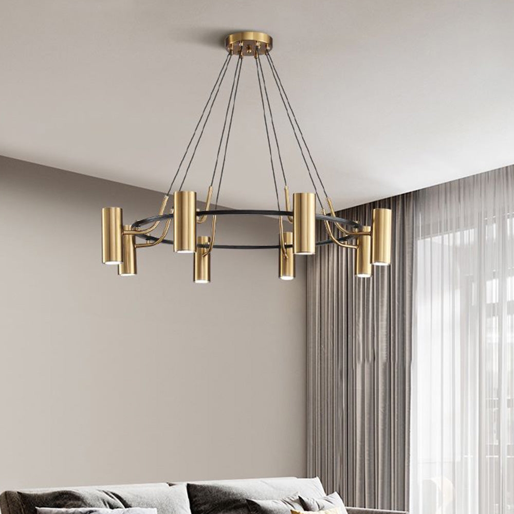 Pendant Gold Light With Glow White Warm