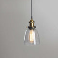 Adjustable Cord Industrial Glass Pendant Light