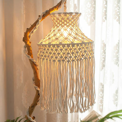 Cozy Living Spaces Cotton Rope Pendant Light