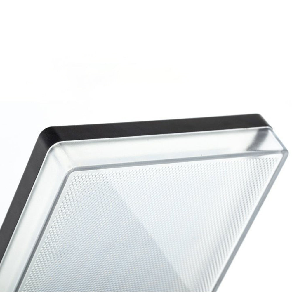 Outdoor Wall Light Minimalist Black Solar Right Angle Sensor IP65