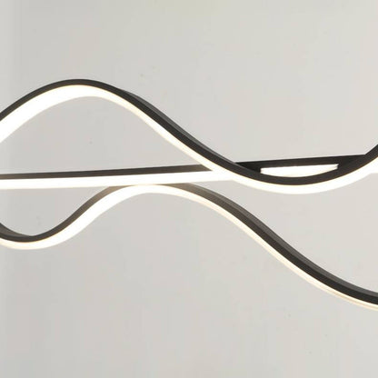 Light Ambient Pendant with Modern Wave Glow