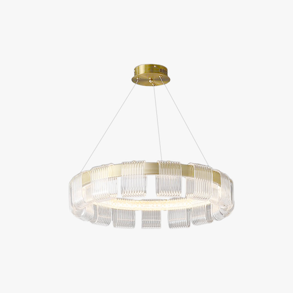 White Gold Modern Arisha Ring Pendant Lamp for Ambient Glow