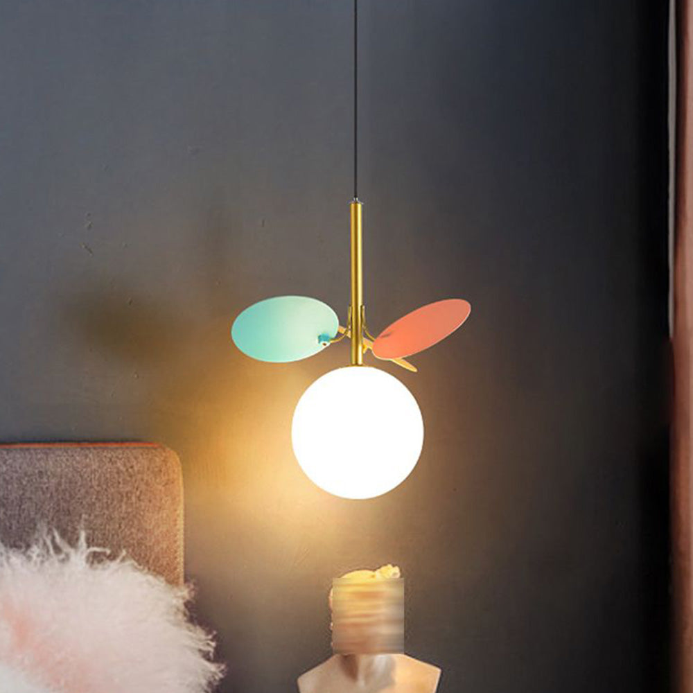 Warm Ambient Glow Art Deco Globe Pendant Light