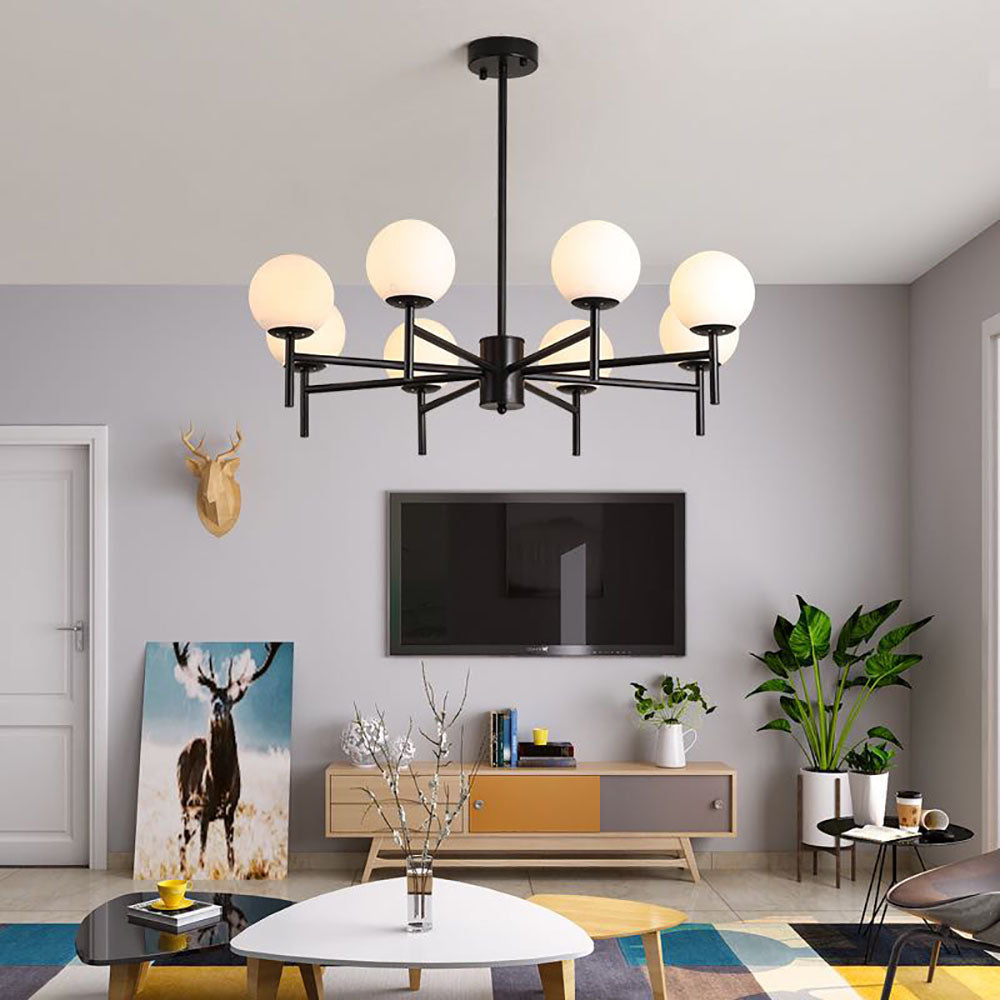 Pendant Glass Globe Light Elegant With Warm Glow
