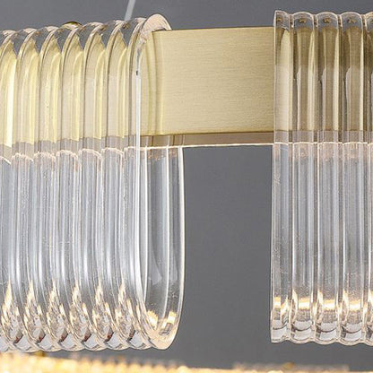 White Gold Modern Arisha Ring Pendant Lamp for Ambient Glow