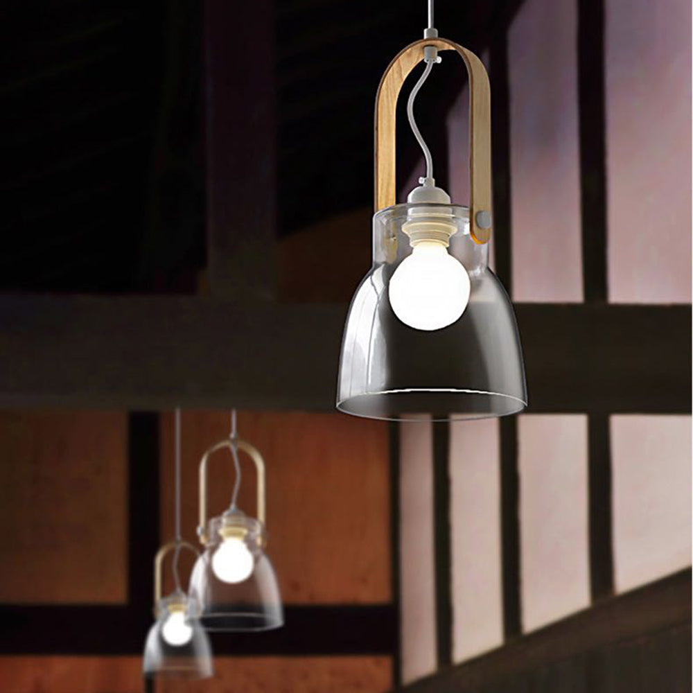 Ambient Glow Minimalist Glass Bowl Pendant Light