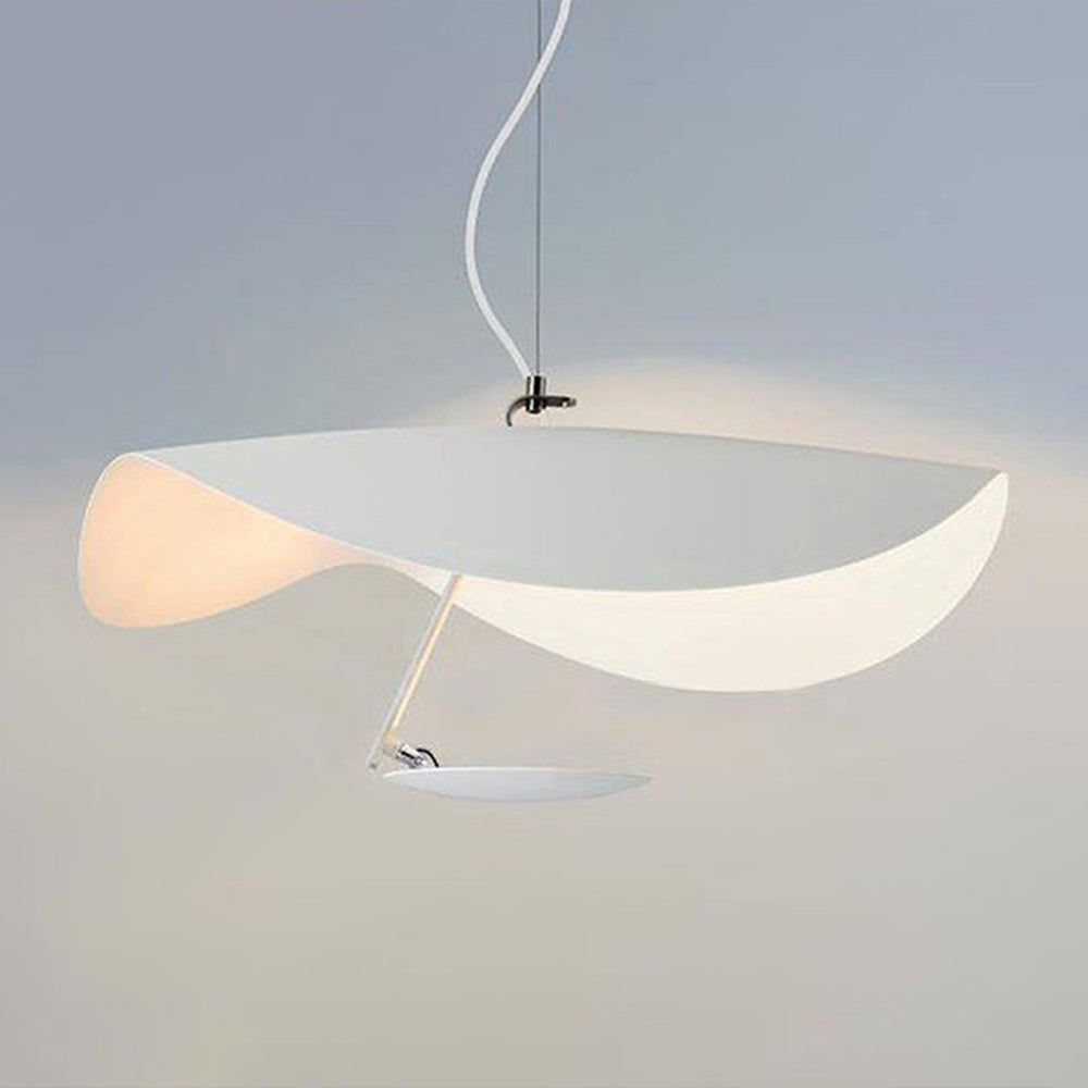 Warm Glow Pendant Light With Gold Foil