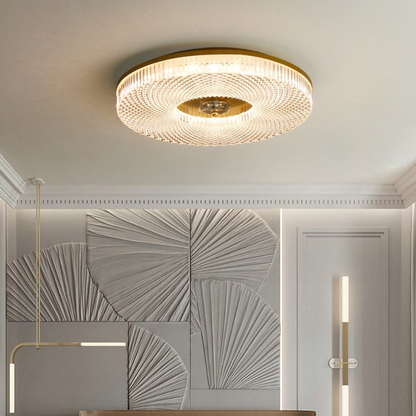 Ceiling Light Sphere Halo With Warm Ambient Glow