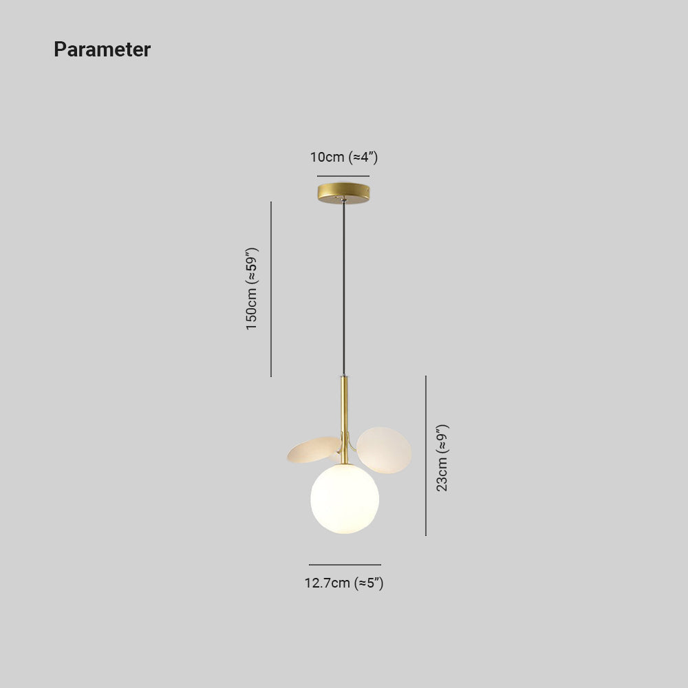 Warm Ambient Glow Art Deco Globe Pendant Light