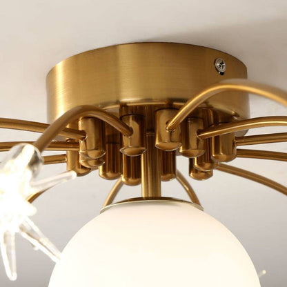 Modern Flush Mount Ceiling Light For Living Room Luma Orbit