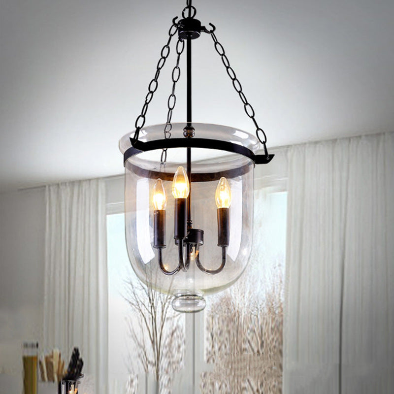 Living Room Ambience Industrial Glass Pendant Lamp
