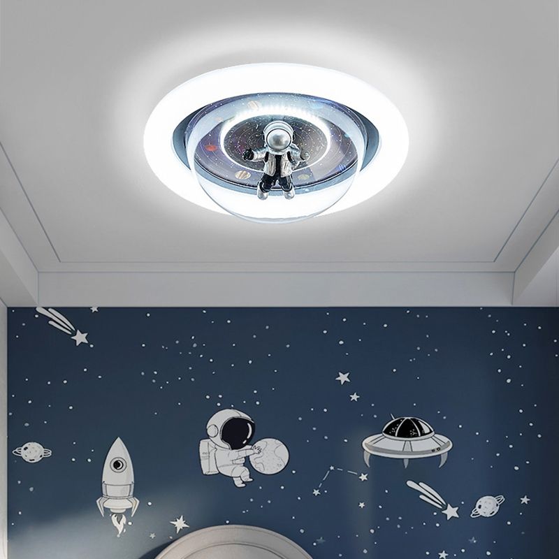 Astronaut Nebula Luna Ceiling Light Dimmable Flush Mount Galaxy