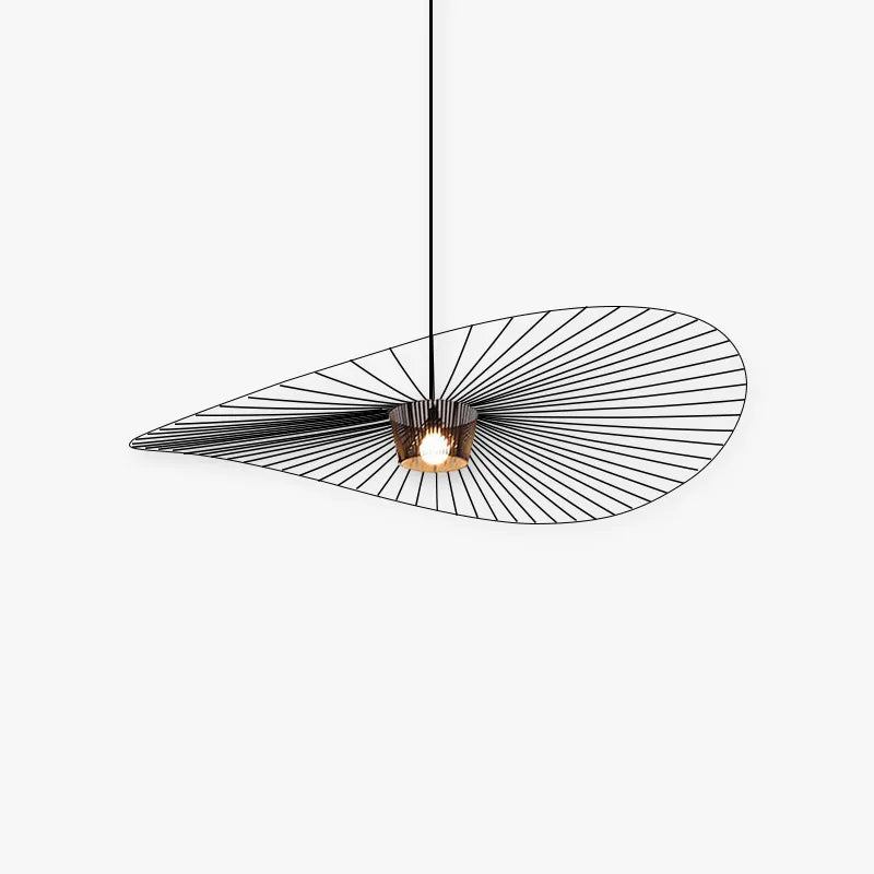 Warm Ambient Glow Floral Fabric Pendant Light