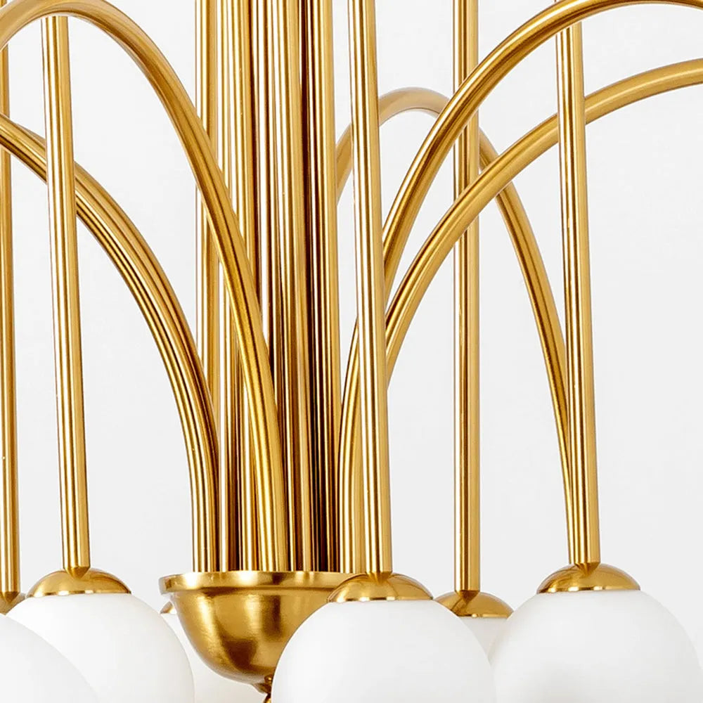 Warm Ambience Delivered by Monica Glass Bubble Pendant Light