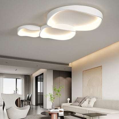 Ceiling Light Elegant Flush Mount Wave For Living Room And Bedroom