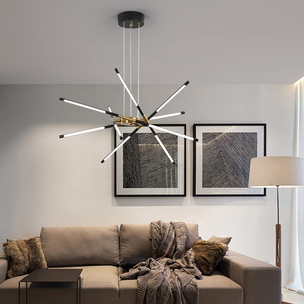 Architectural Bar Design Black Gold Pendant Light