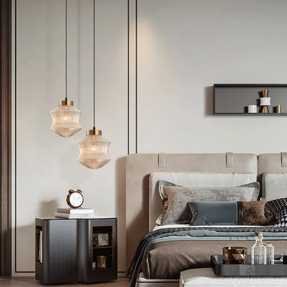 Cozy Ambience Glass LED Smoke Pendant Light