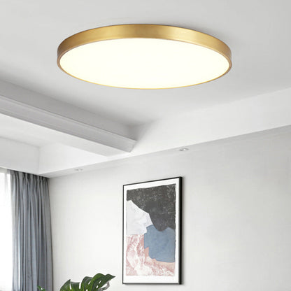 Gold Round Nordic Inspired LED Ceiling Light