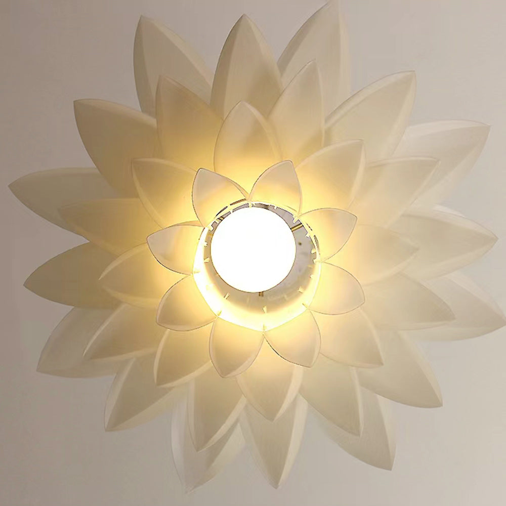Delicate Ambient Glow Nordic Lotus Pendant Light