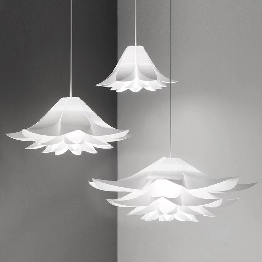 Delicate Ambient Glow Nordic Lotus Pendant Light