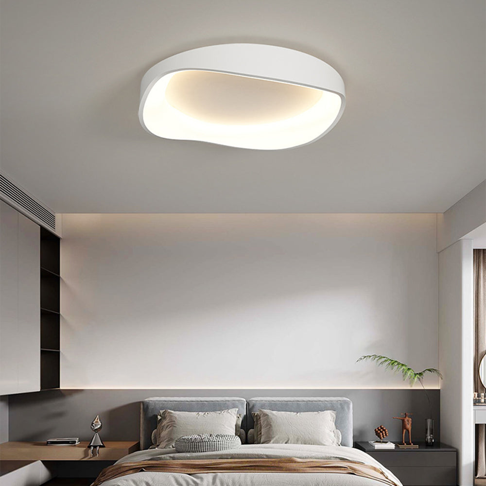Ceiling Light Elegant Flush Mount Wave For Living Room And Bedroom