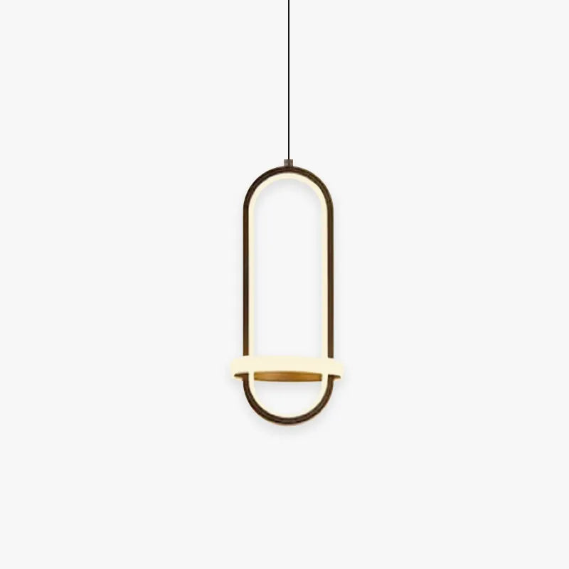 Ambient Glow Diffused Modern Pendant Light Ring With