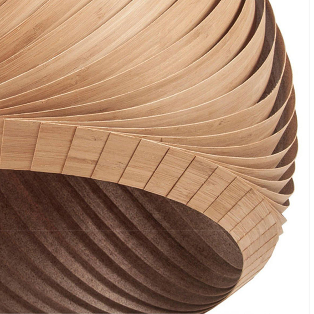 Brown Wood Finish Durable Farmhouse Metal Pendant Light