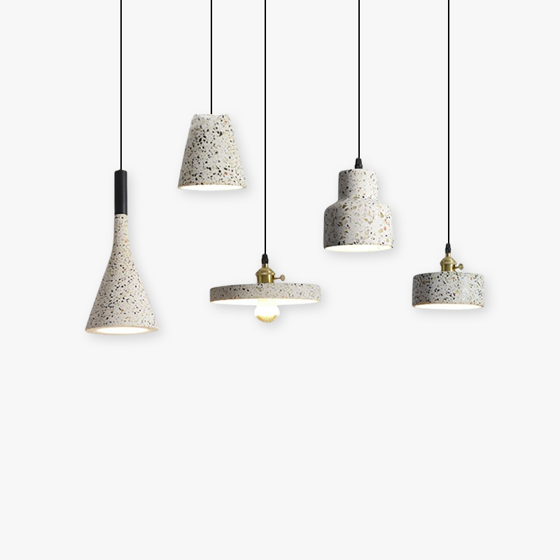 Light Pendant Shade Stone Elegant With Glow Soft