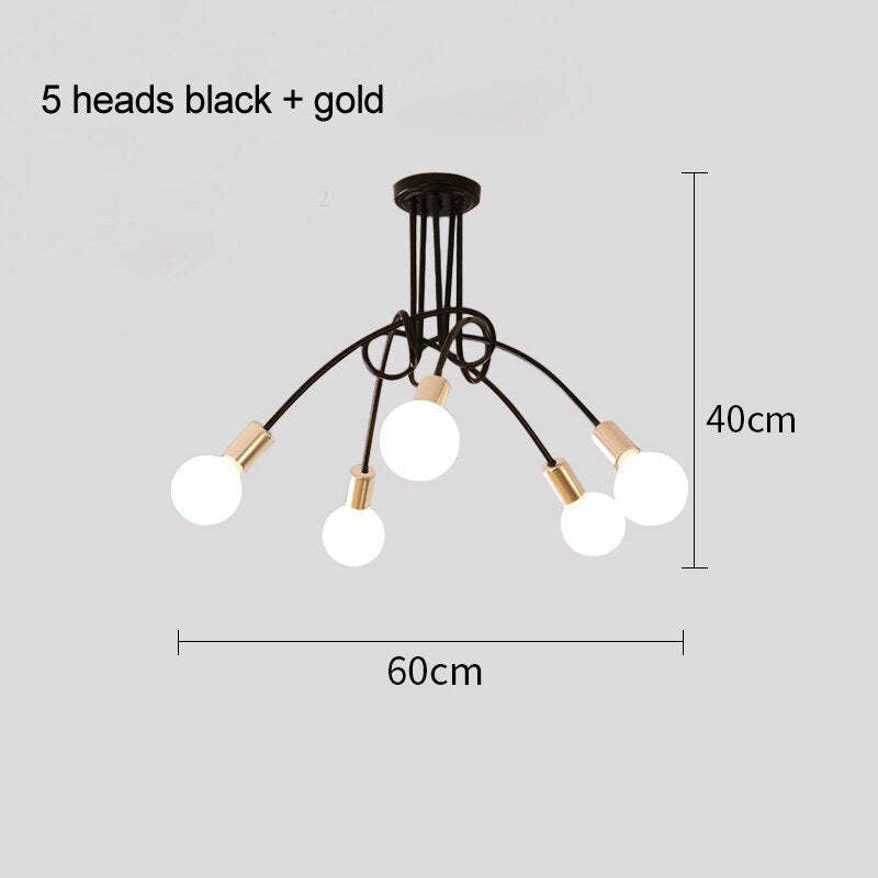 Metal Linear NovaLine Ceiling Curve Light For Living And Dining Rooms